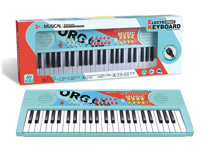 49Key Electronic Organ W/Microphone toys