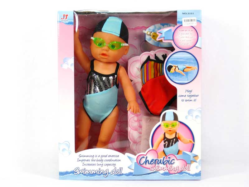 14.5" Swimming Doll(2C) toys