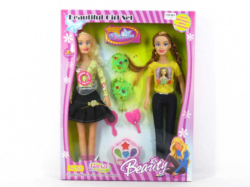 18"Doll Set W/M(2in1) toys