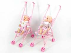 12"Doll W/S & Go-cart(2S)