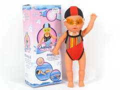 13"B/O Swimming Doll(2C)