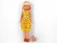 25"Doll W/M & Dog toys