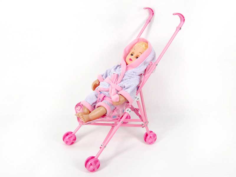 16"Doll W/IC & Go-Cart toys