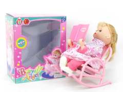 B/O Rocking Chair Doll W/M