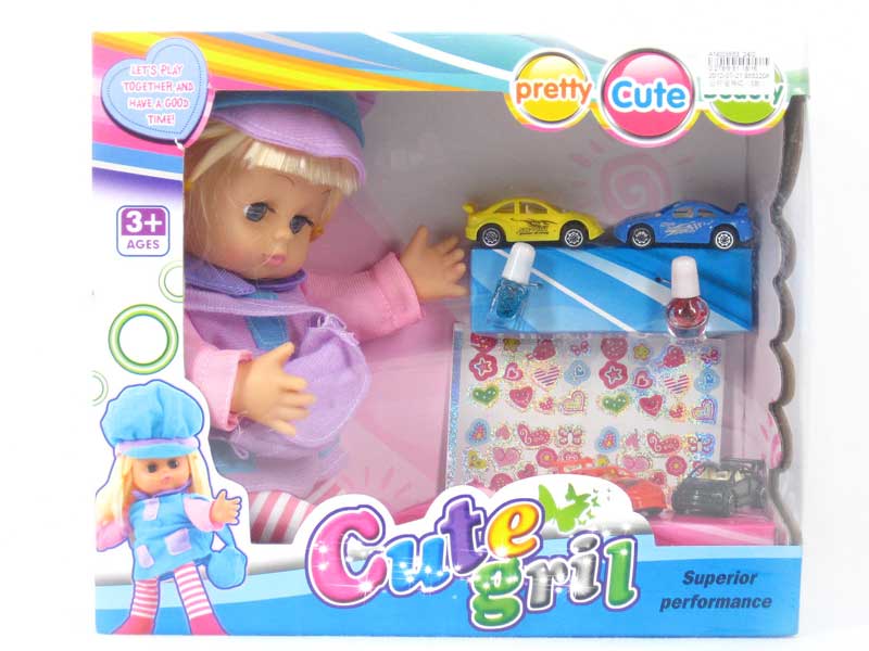 Doll Set W/IC(3S) toys