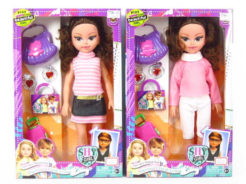 18"Doll Set W/M(2S) toys
