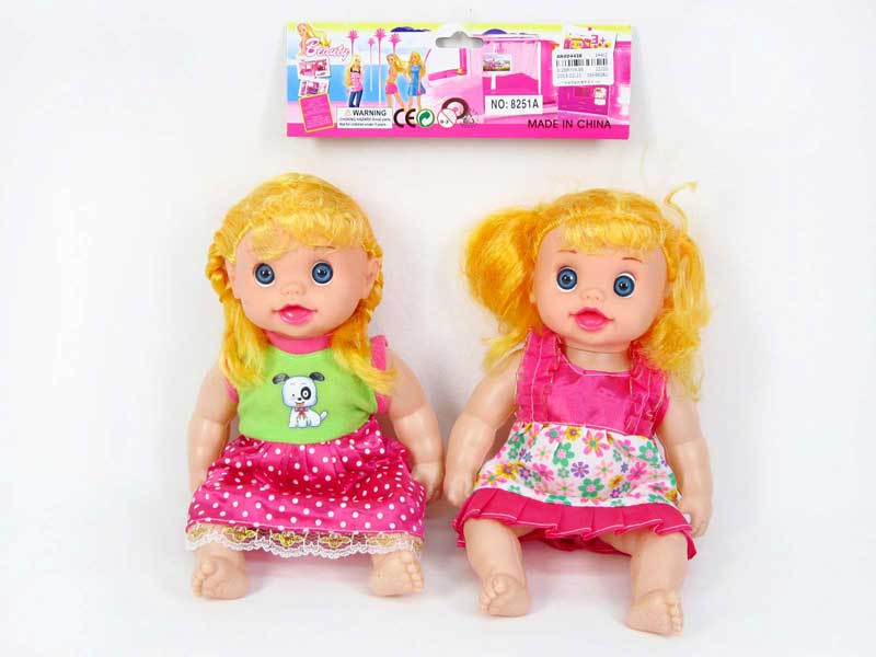 12"Doll W/M(2S) toys