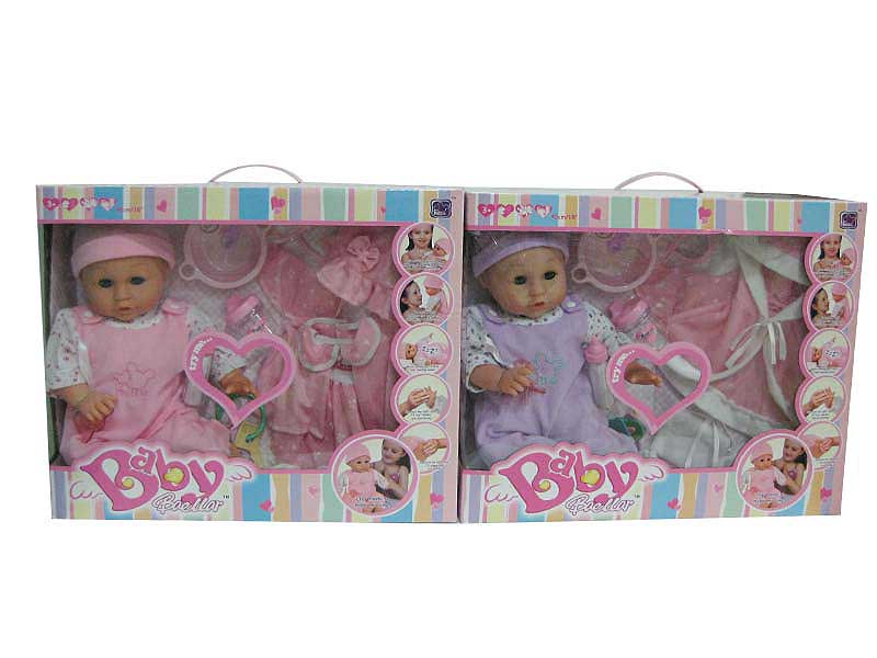 18"Doll Set W/S(2S) toys