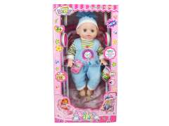 16"Doll Set W/IC & Go-Cart