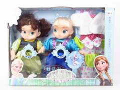 Doll Set W/IC((2in1) toys