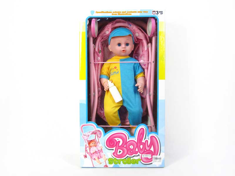 16inch Moppet W/IC & Cradle toys