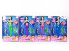 11.5inch Mermaid Set W/L_M(4C) toys
