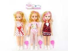 14inch Doll Set W/M(3S) toys