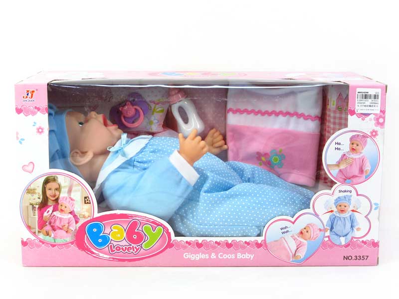 16.5inch B/O Sleep Child W/IC toys