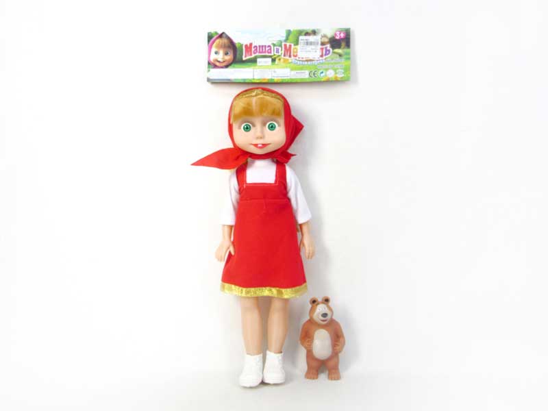 18inch Doll W/IC & Bear toys