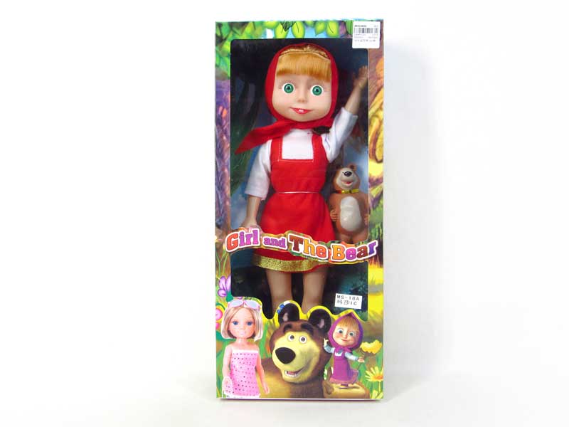 18inch Doll W/IC & Bear toys