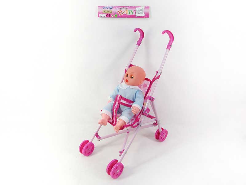12inch Doll W/M & Go-Cart toys