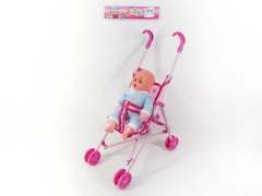 12inch Doll W/M & Go-Cart