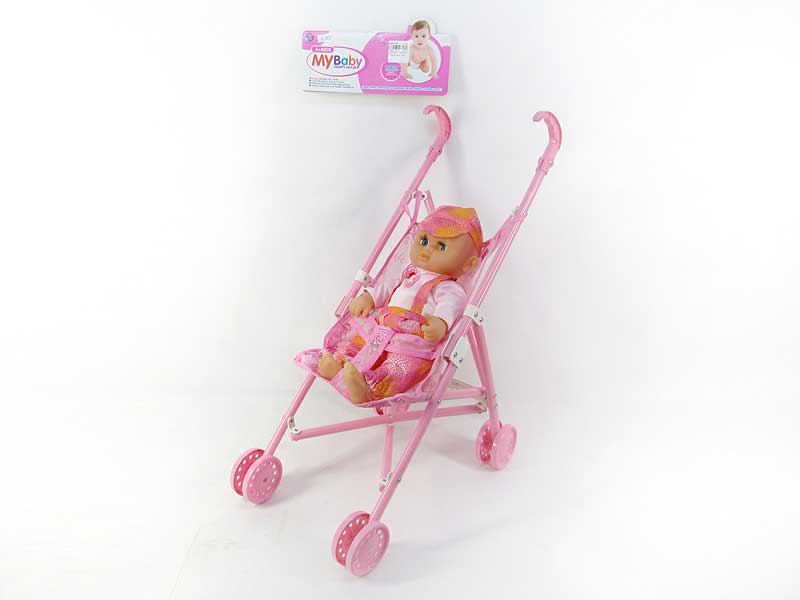 16inch Doll Set W/IC & Go-cart toys