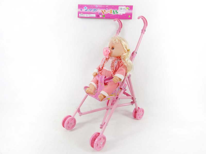 12inch Doll W/IC & Go-Cart toys
