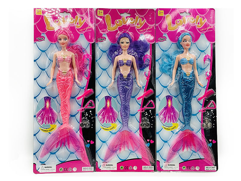 Solid Body Mermaid W/L(3C) toys