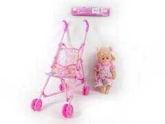12inch Doll W/IC & Go-cart
