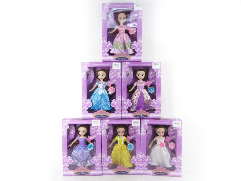 9inch Doll Set W/L_M(6S) toys