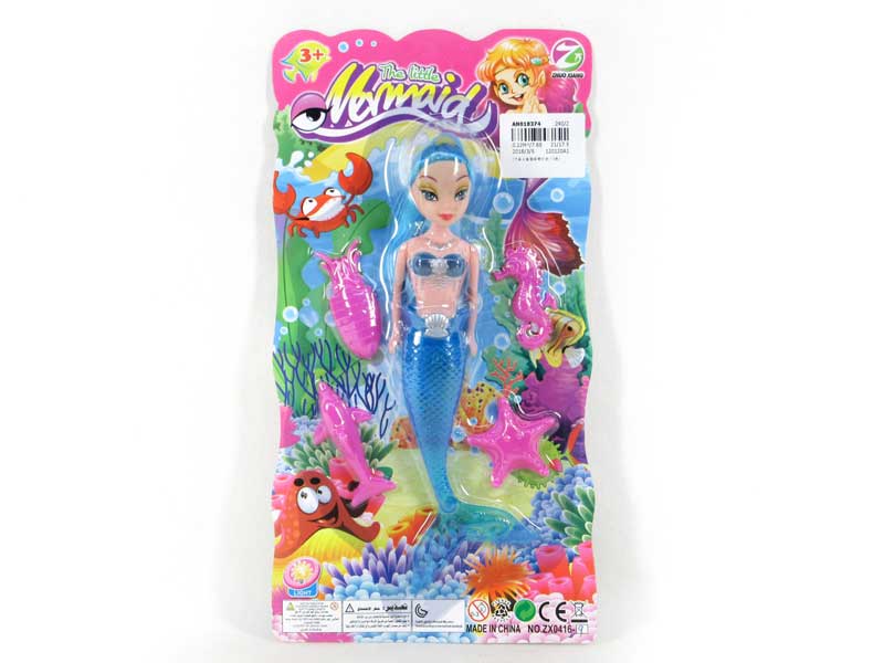 7inch Mermaid Set W/L(3C) toys