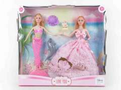 11inch Mermaid W/L & 11inch Doll