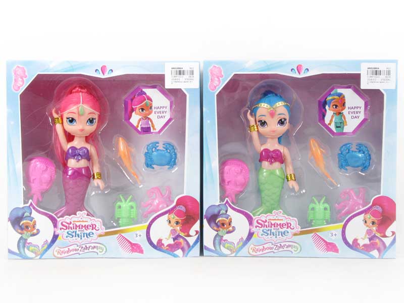 6inch Mermaid Set W/L(2C) toys