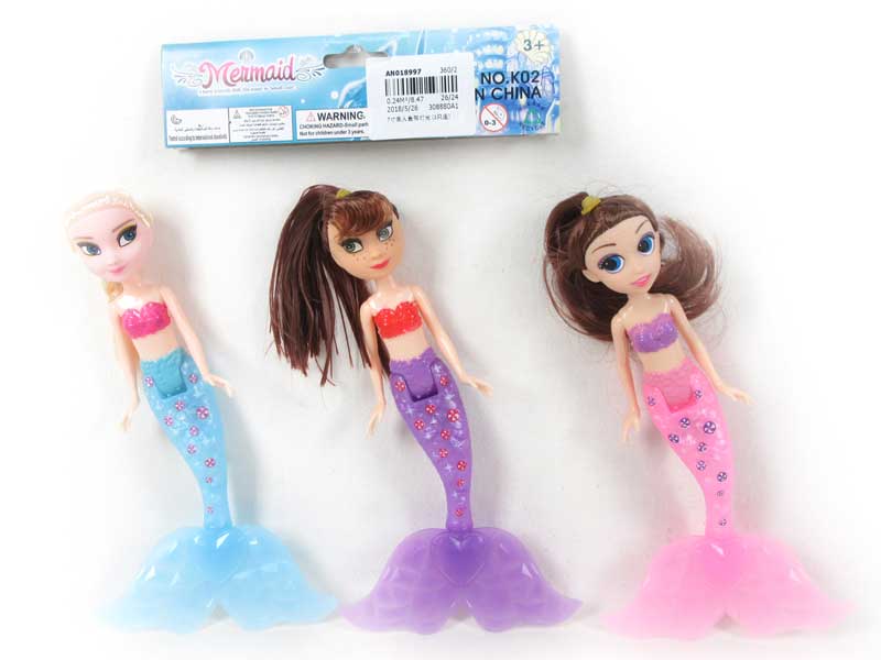 7inch Mermaid W/L(3in1) toys