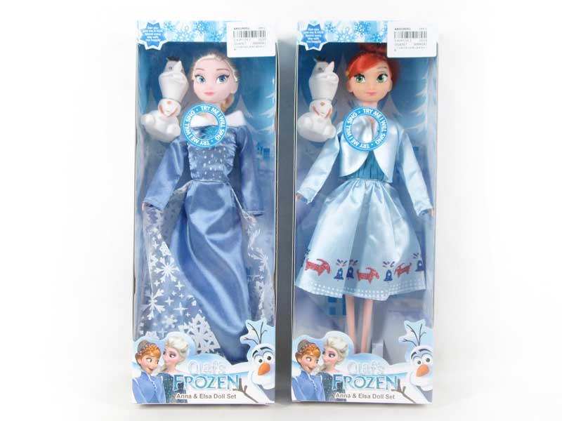 11inch Solid Body Doll Set W/M(2S) toys