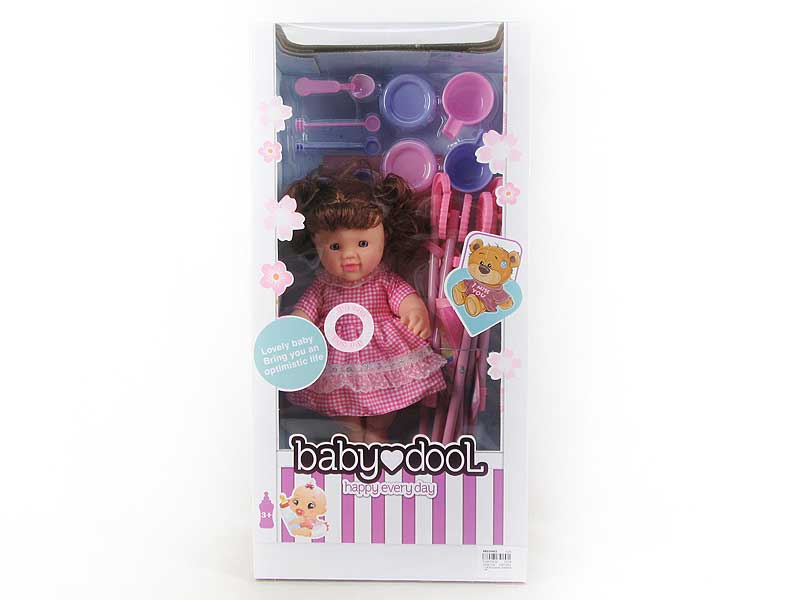 12inch Brow Moppet Set W/IC & Go-Cart(3S) toys