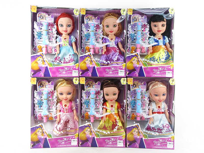 14inch Doll Set W/L_M(6S) toys