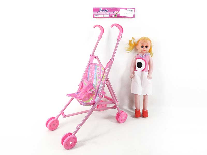 18inch Doll W/M & Go-cart toys
