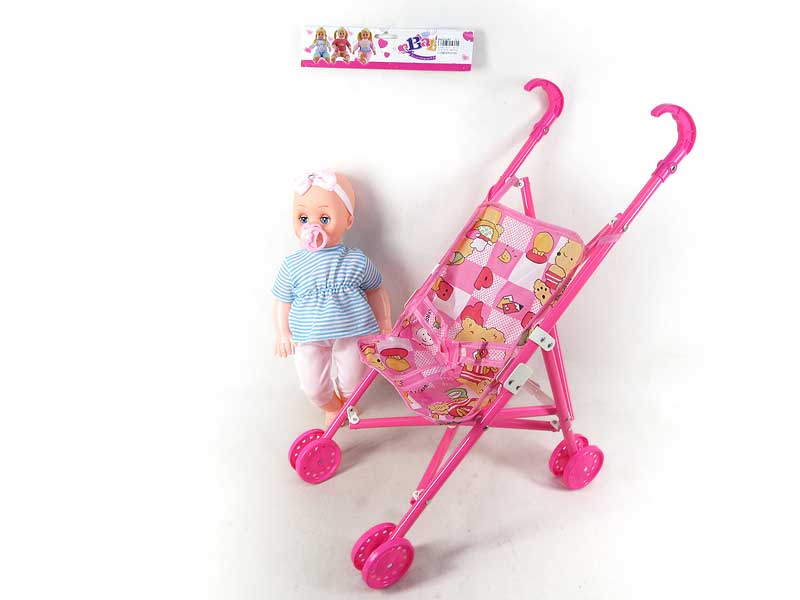 20inch Doll W/S & Go-cart toys