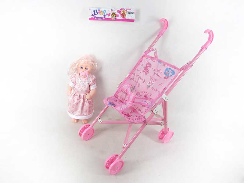 20inch Doll W/S & Go-cart toys