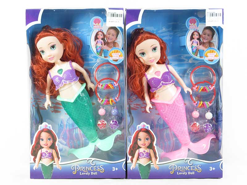 10inch Mermaid Set W/L_M(2C) toys