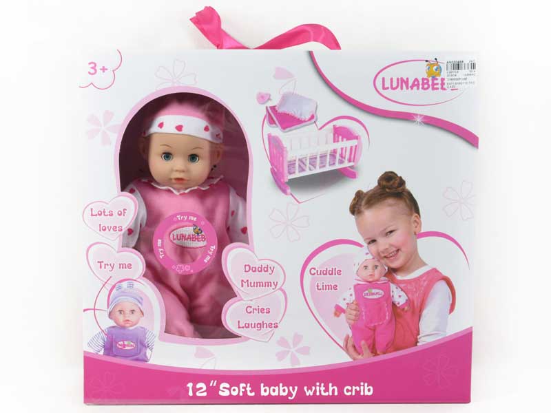 12inch Cotton Doll Set W/IC & Shaker toys