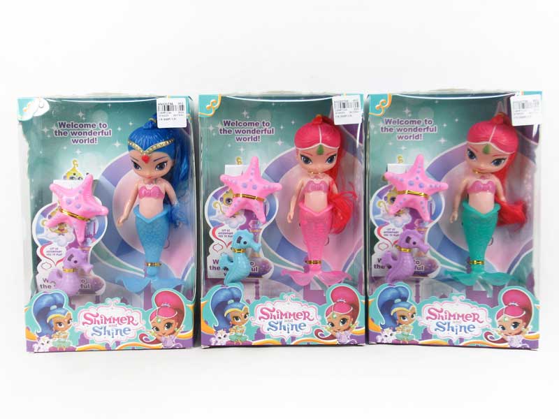 6inch Mermaid Set W/L(3C) toys