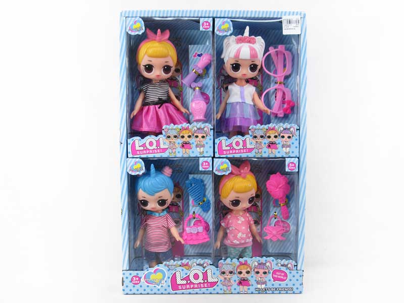 8inch Empty Body Doll Set W/IC(4in1) toys