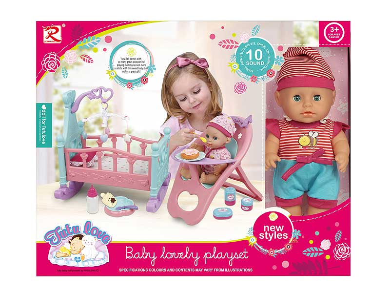 12inch Moppet Set W/IC toys