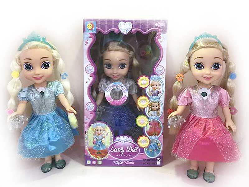 14inch Doll W/L_IC(3S) toys
