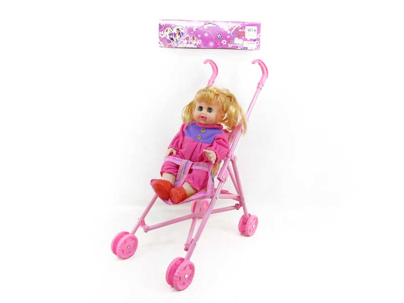 14inch Doll Set W/IC & Go-cart toys