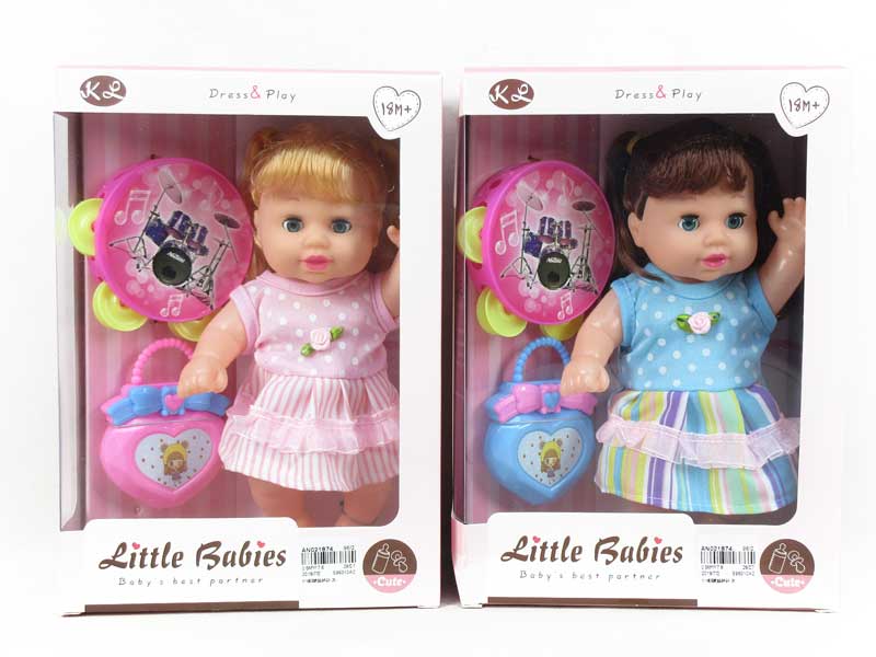 10inch Doll Set W/M(2C) toys