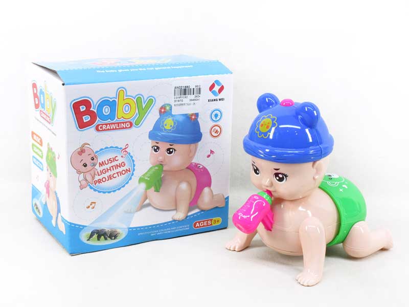 B/O Climb Doll W/L_M(2C) toys