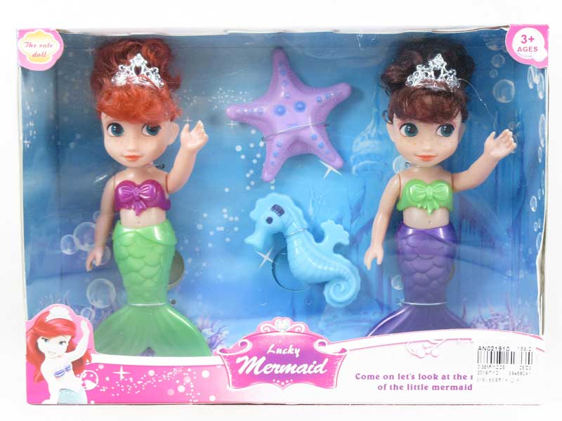 6inch Mermaid Set W/L(2in1) toys