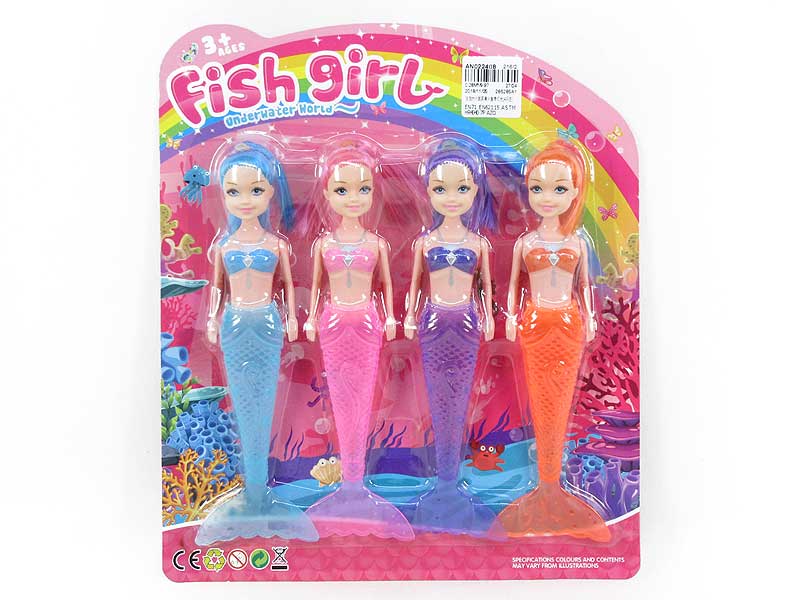 19.5cm Mermaid W/L(4in1) toys