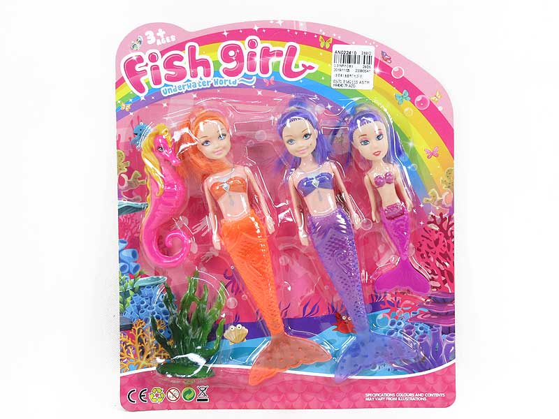 Mermaid Set W/L(3in1) toys