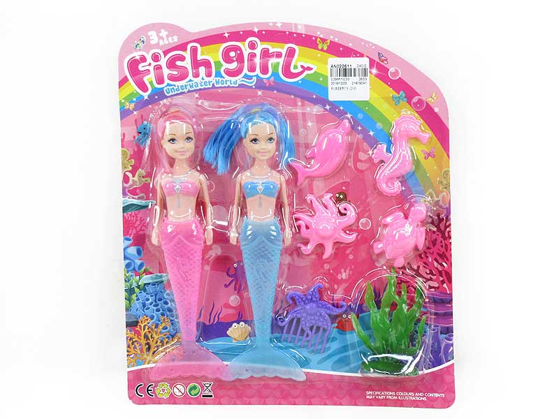 Mermaid Set W/L(2in1) toys